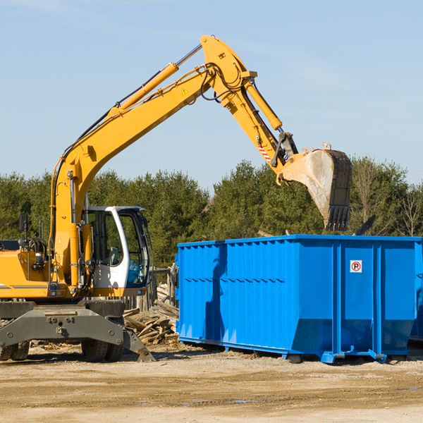 are there any restrictions on where a residential dumpster can be placed in Laporte CO